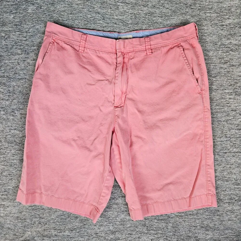 J Crew Chino Shorts Men's 34 Salmon Pink Cotton Casual Preppy Summer 10